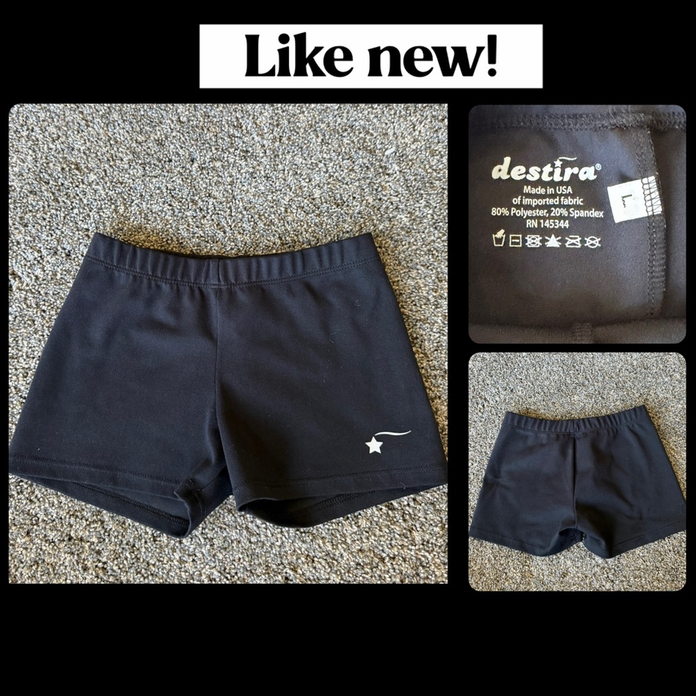 New w/o Tags. Destira Gymnastics Performance Shorts. Size Large.